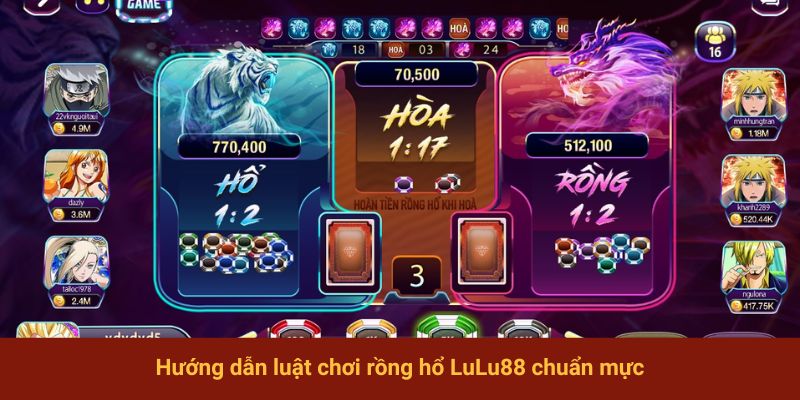 Hướng dẫn luật chơi rồng hổ LuLu88 chuẩn mực