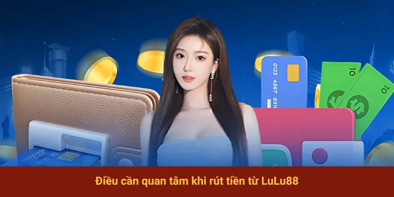 Điều cần quan tâm khi rút tiền từ LuLu88